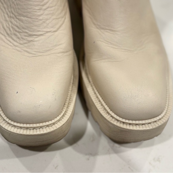 Sam Edelman Cream White Pull-on Boots Laguna size 9.5 - Picture 2 of 5